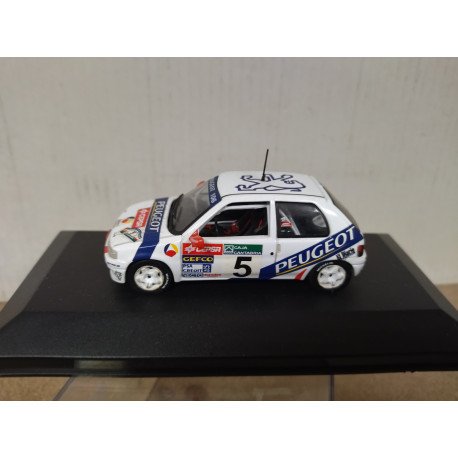 PEUGEOT 106 KIT CAR 1996 RALLY CAJA CANTABRIA MUNIENTE 1:43 BOX NO ORIGINAL