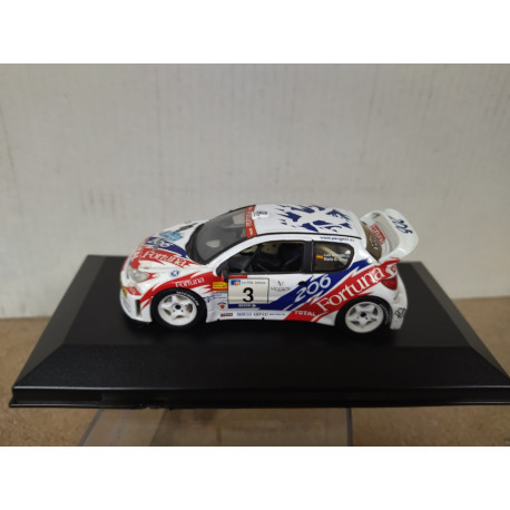 PEUGEOT 206 WRC 1993 RALLY PRINCIPE ASTURIAS MONZON 1:43 ALTAYA IXO BOX NO ORIGINAL