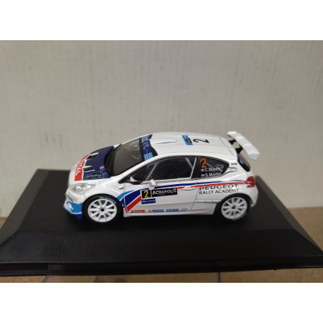 PEUGEOT 208 T16 2014 RALLY ACROPOLIS ERC BREEN 1:43 ALTAYA IXO BOX NO ORIGINAL