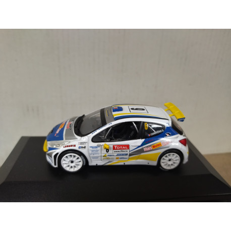 PEUGEOT 207 S2000 2009 RALLY ALSACE-VOSGES CANIVENQ 1:43 ALTAYA IXO BOX NO ORIGINAL
