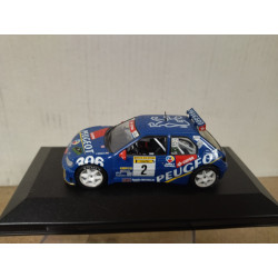 PEUGEOT 306 MAXI 1997 RALLY AVILES AZCONA 1:43 ALTAYA IXO BOX NO ORIGINAL