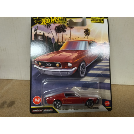 FORD MUSTANG 1967 CUSTOM BOULEVARD 149 1:64 HOT WHEELS PREMIUM