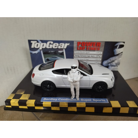BENTLEY CONTINENTAL 2009 SUPER SPORTS WHITE TOP GEAR 1:43 MINICHAMPS