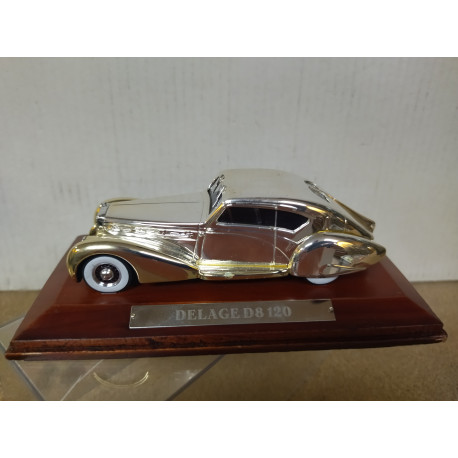 DELAGE D8 120 CHROME/SILVER 1:43 ALTAYA IXO