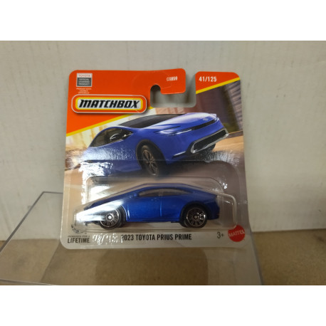 TOYOTA PRIUS PRIME 2023 BLUE 1:64 MATCHBOX 41/125
