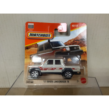 TOYOTA LANDCRUISER 78 2017 PICKUP 1:64 MATCHBOX 40/125