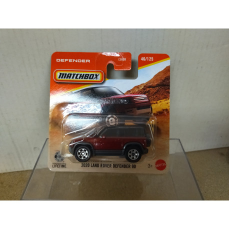 LAND ROVER DEFENDER 90 2020 RED 1:64 MATCHBOX 46/125
