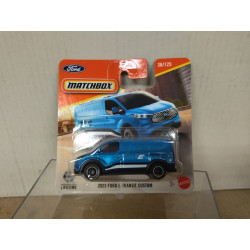 FORD E-TRANSIT 2023 CUSTOM BLUE 1:64 MATCHBOX 36/125