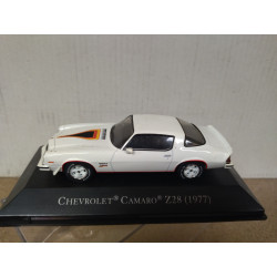 CHEVROLET CAMARO 1977 Z/28 WHITE AMERICAN CARS 1:43 ALTAYA IXO NO FOTO