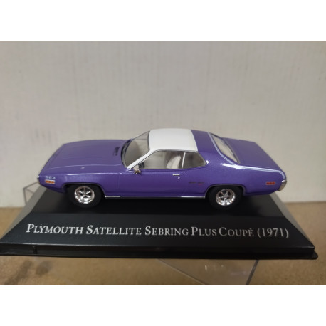 PLYMOUTH SATELLITE SEBRING PLUS 1971 COUPE VIOLET AMERICAN CARS 1:43 ALTAYA IXO