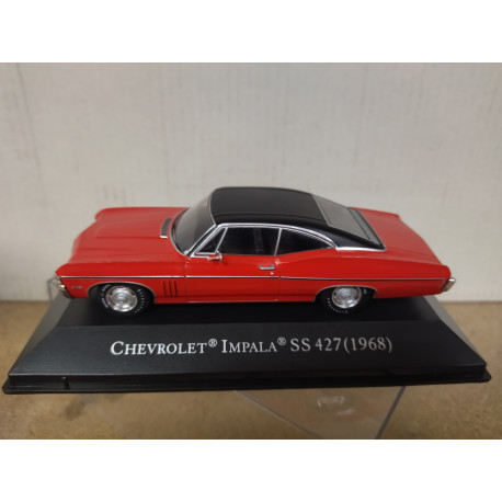 CHEVROLET IMPALA SS 427 1968 RED/BLACK AMERICAN CARS 1:43 ALTAYA IXO