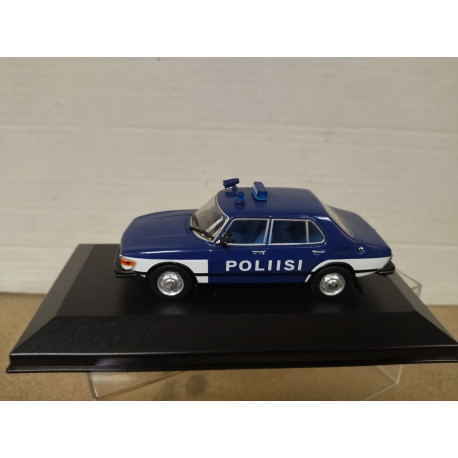 SAAB 99 POLIISI/POLICE 1:43 ATLAS IXO BOX NO ORIGINAL