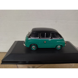 FIAT 600 MULTIPLA 1958 TAXI MILANO 1:43 ALTAYA IXO BOX NO ORIGINAL