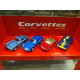 4-CAR BOX SET CHEVROLET CORVETTE 1965,1970,1998,1963 SPORT 1:64 JOHNNY LIGHTNING