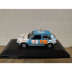 VOLKSWAGEN GOLF 1987 RALLY MONTE CARLO ERIKSSON 1:43 ALTAYA IXO BOX NO ORIGINAL