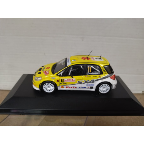 SUZUKI SX4 WRC 2008 RALLY MONTE CARLO GARDEMEISTER 1:43 DEFECT/NO ALERON/BOX NO ORIGINAL