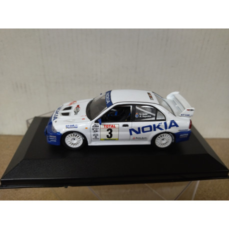 MITSUBISHI LANCER 2000 EVO VI RALLY LINARES SOLA 1:43 ALTAYA IXO BOX NO ORIGINAL