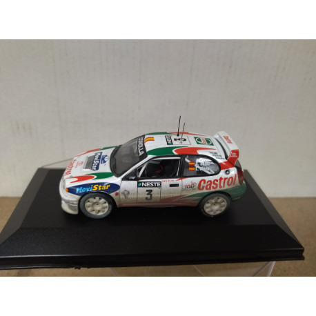TOYOTA COROLLA WRC 1999 RALLY FINLANDIA SAINZ 1:43 ALTAYA IXO BOX NO ORIGINAL
