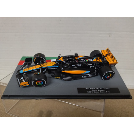 MCLAREN MCL60 2023 QATAR FORMULA F1 GRAN PRIX PIASTRI 1:43 SALVAT IXO