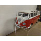 VOLKSWAGEN T1 VAN SAMBA RED/WHITE 1:25 MAISTO NO BOX