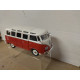 VOLKSWAGEN T1 VAN SAMBA RED/WHITE 1:25 MAISTO NO BOX