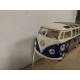 VOLKSWAGEN T1 1962 VAN SAMBA PEACE & LOVE 1:24 KINSMART NO BOX