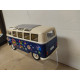 VOLKSWAGEN T1 1962 VAN SAMBA PEACE & LOVE 1:24 KINSMART NO BOX