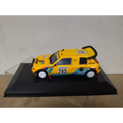PEUGEOT 205 T16 1987 RALLY PARIS-DAKAR VATANEN 1:43 NOREV HACHETTE BOX NO ORIGINAL