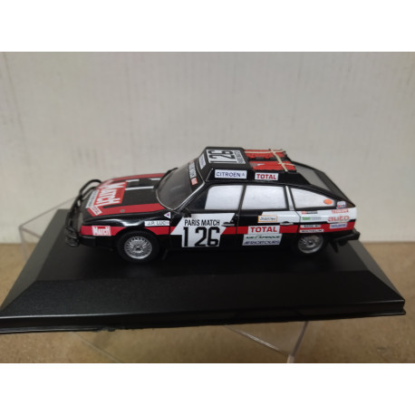 CITROEN CX 2400 GTi 1981 RALLYE RAID DAKAR LUC 1:43 NOREV HACHETTE BOX NO ORIGINAL
