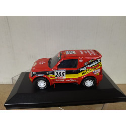 MITSUBISHI PAJERO 2001 RALLY DAKAR KLEINSCHMIDT 1:43 DEFECT/CALCAS/BOX NO ORIGINAL