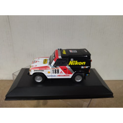 MITSUBISHI PAJERO 1985 RALLY DAKAR ZANIROLI 1:43 NOREV HACHETTE BOX NO ORIGINAL
