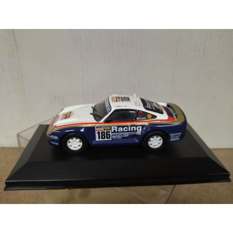 PORSCHE 959 1986 RALLY PARIS-DAKAR METGE 1:43 ALTAYA IXO BOX NO ORIGINAL
