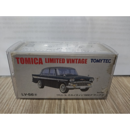 PRINCE SKYLINE 1900 DX BLACK 1:64 TOMICA LIMITED VINTAGE LV-56a