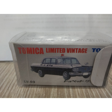 TOYOPET CROWN POLICE JAPAN 1:64 TOMICA LIMITED VINTAGE LV-03d
