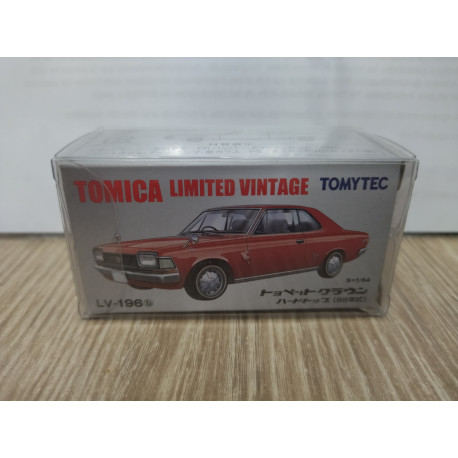 TOYOPET CROWN HARDTOP RED 1:64 TOMICA LIMITED VINTAGE LV-196b