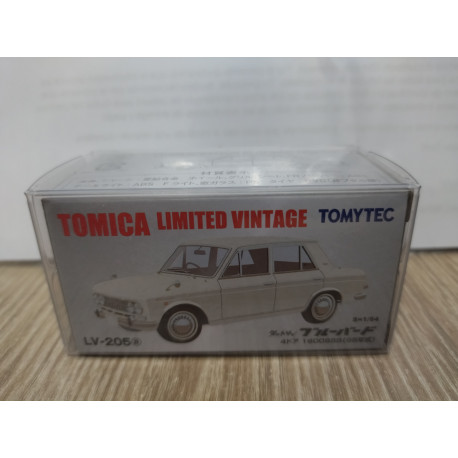 DATSUN BLUEBIRD 1600 SSS WHITE 1:64 TOMICA LIMITED VINTAGE LV-205a