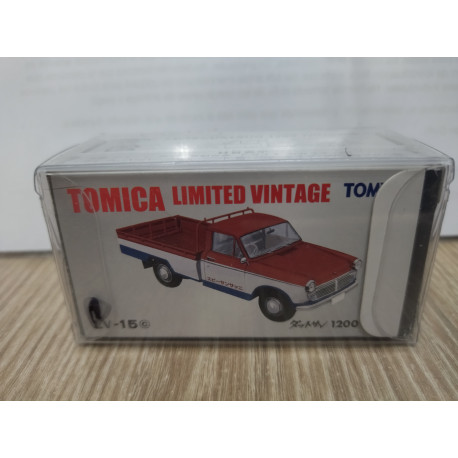 DATSUN 1200 TRUCK RED/WHITE/BLUE 1:64 TOMICA LIMITED VINTAGE LV-15c