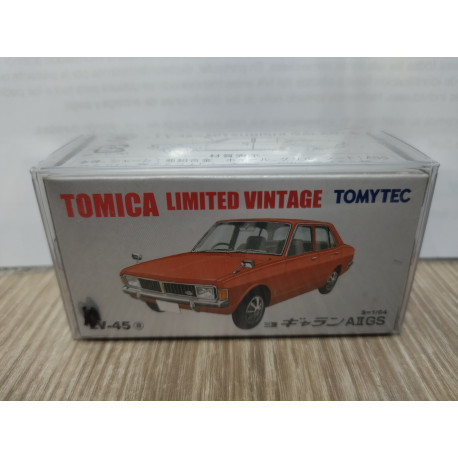MITSUBISHI GALANT RED 1:64 TOMICA LIMITED VINTAGE LV-45a
