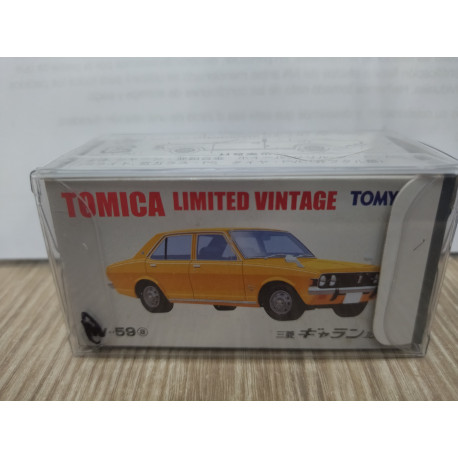MITSUBISHI GALANT 16L GS ORANGE 1:64 TOMICA LIMITED VINTAGE LV-59a