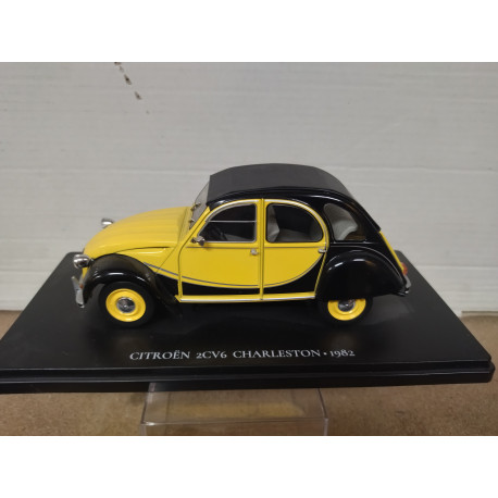 CITROEN 2CV6 CHARLESTON 1982 YELLOW/BLACK 1:24 SALVAT IXO