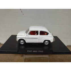 FIAT 600 D 1960 BLANCO 1:24 SALVAT IXO