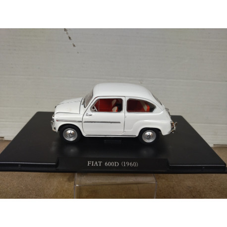 FIAT 600 D 1960 BLANCO 1:24 SALVAT IXO