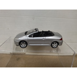PEUGEOT 307 CC 2003 SILVER 1:43 DeAGOSTINI NO BOX
