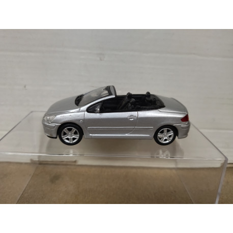 PEUGEOT 307 CC 2003 SILVER 1:43 DeAGOSTINI NO BOX