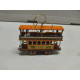 TRANVIA TROLLEY PFERDE-BAHN 15 ORNAMENTO ARBOL NAVIDAD TIN TOY