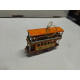 TRANVIA TROLLEY PFERDE-BAHN 15 ORNAMENTO ARBOL NAVIDAD TIN TOY