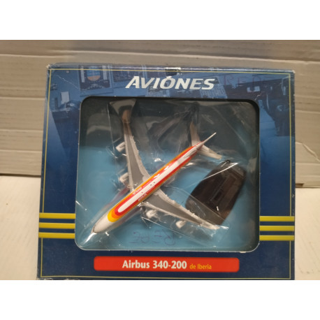 AIRBUS A340-200 IBERIA Long 13 cm/apx 1:400 DIECAST NO BOX