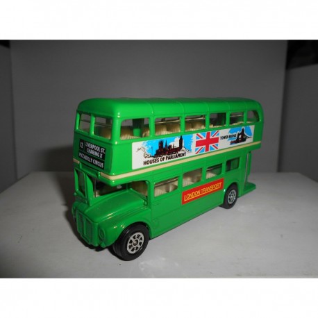 ROUTEMASTER LONDON BUS 12-PICCADILLY CIRCUS GREEN SEEROL DIECAST MODELLE BUS