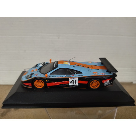 MCLAREN F1 GTR 1997 24 H LE MANS GULF 1:43 ALTAYA IXO BOX NO ORIGINAL