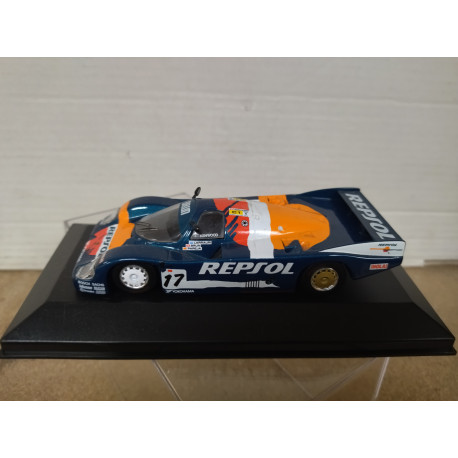 PORSCHE 962 1989 24 H LE MANS LARRAURI-BRUN-PAREJA "REPSOL" 1:43 BOX NO ORIGINAL
